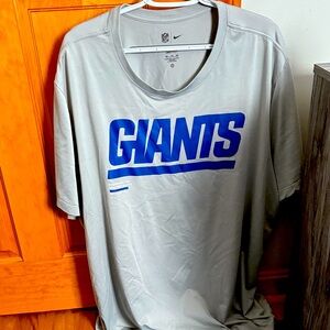 Nike Gray New York giants t shirt 4xl with blue logo